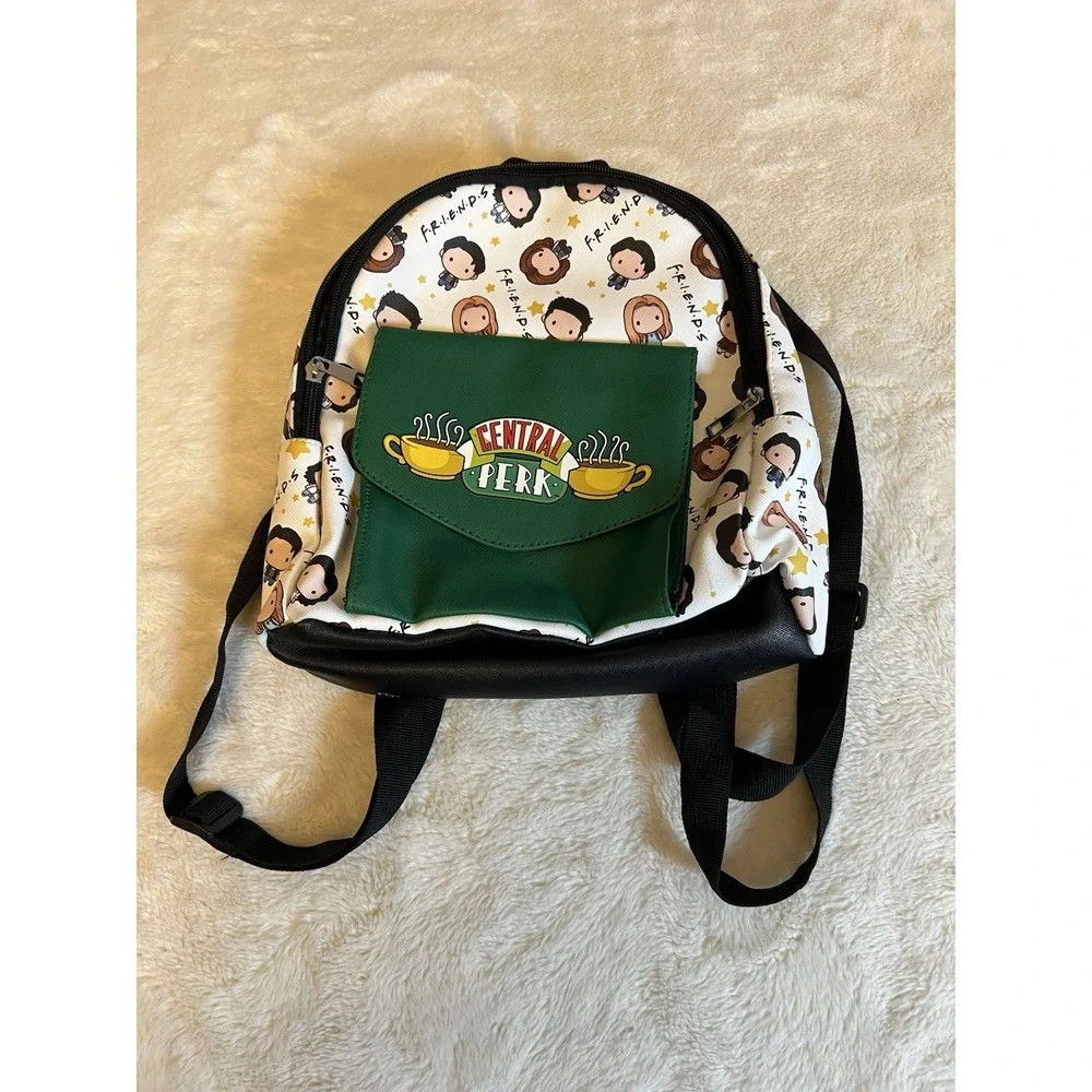 Friends TV Series Show Central Perk Coffee Shop Faux Leather Mini Backpack